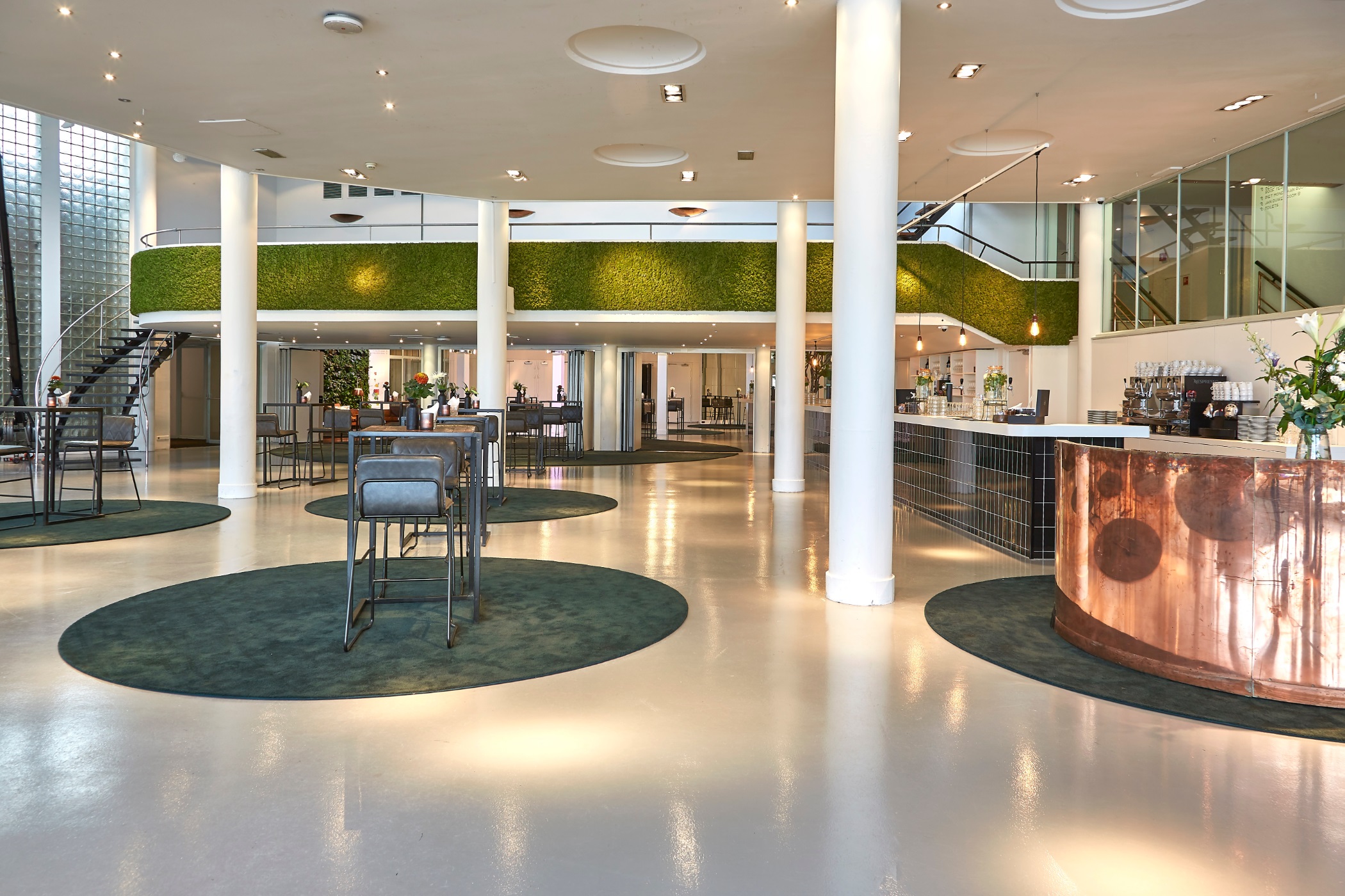 Green Lounge in standaardopstelling bij Gooiland evenementenlocatie Hilversum